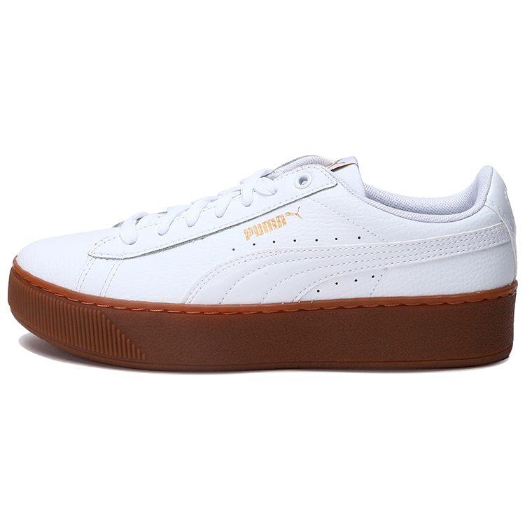 PUMA Vikky Platform Leather White Women`s