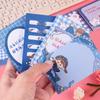 Japanese Cartoon Bear Girl Sticky Notes for Students and Office
