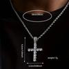 American Cross Twist Chain, Men's Simple Jewelry, Casual Hip-hop Necklace Pendant.