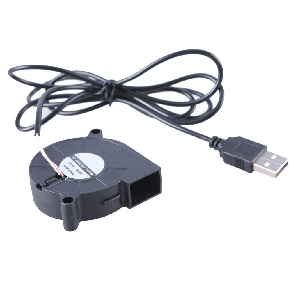 Efficiency USB Powered Computer Cooling Fan Blower Fan DC5V Brushless 50mm Cooling Fan for PC Printers 115cm Cable