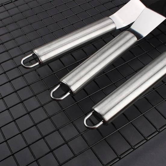 Stainless Steel Cream Spatula Curved Icing Tool for Cake Decorating 6/8/10/12 Inch Comfortable Handle DIY Cake Tools Frosting Utensils
