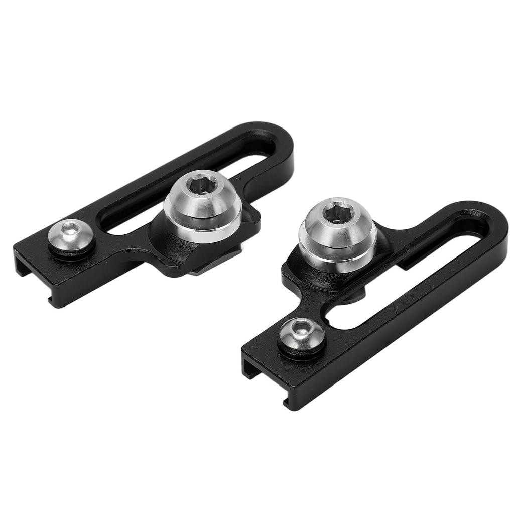 2Pcs Bike C Clamp Brake Pad Aluminum Alloy Extension C Caliper Adapter Brakes for Road BicyclesBlack