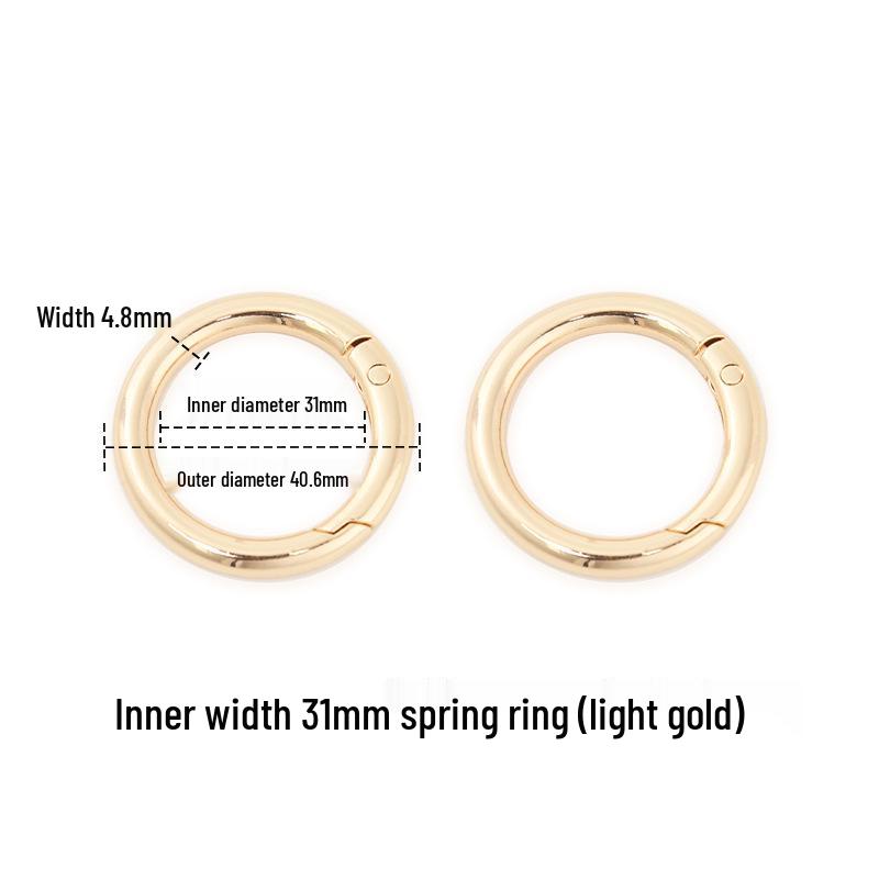 

Набор для ремонта металлической пряжки: Круглое кольцо, крючок, брелок и пружинное кольцо