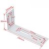 1Pc Adjustable L-Shape Corner Brace with Screws - Slotted Joint Right Angle Bracket for Furniture Wood Shelves Cabinet
