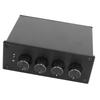Stereo Splitter Box 1 In 4 Out Low Distortion Sound Signal Splitter for Headphone Amplifier
