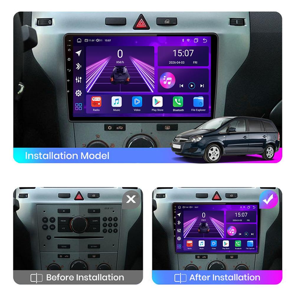Android Car-Play Car Radio For Opel Zafira B Astra H 2005-2014 Multimedia Player Head Unit Stereo GPS Navigation BT WIFI,8 CORE ,2+32GB