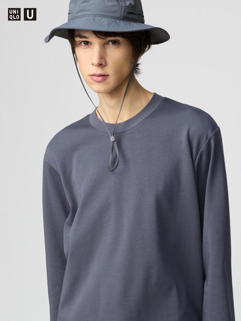 Uniqlo Airism Cotton Crewneck Tee  Long Sleeve 