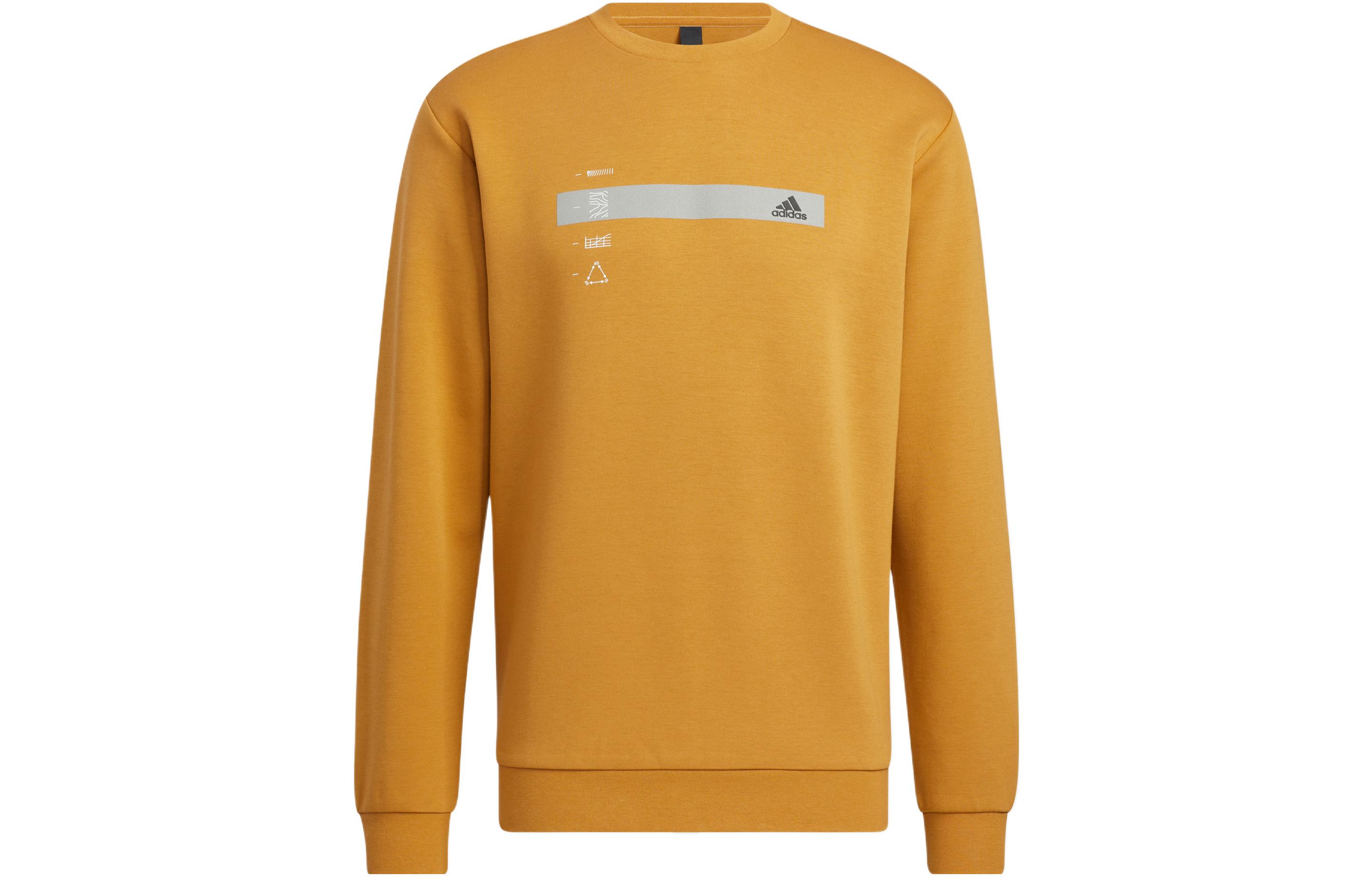 Adidas Sweatshirts Men s Yellow Crew Neck Moderate Other HN9020 S