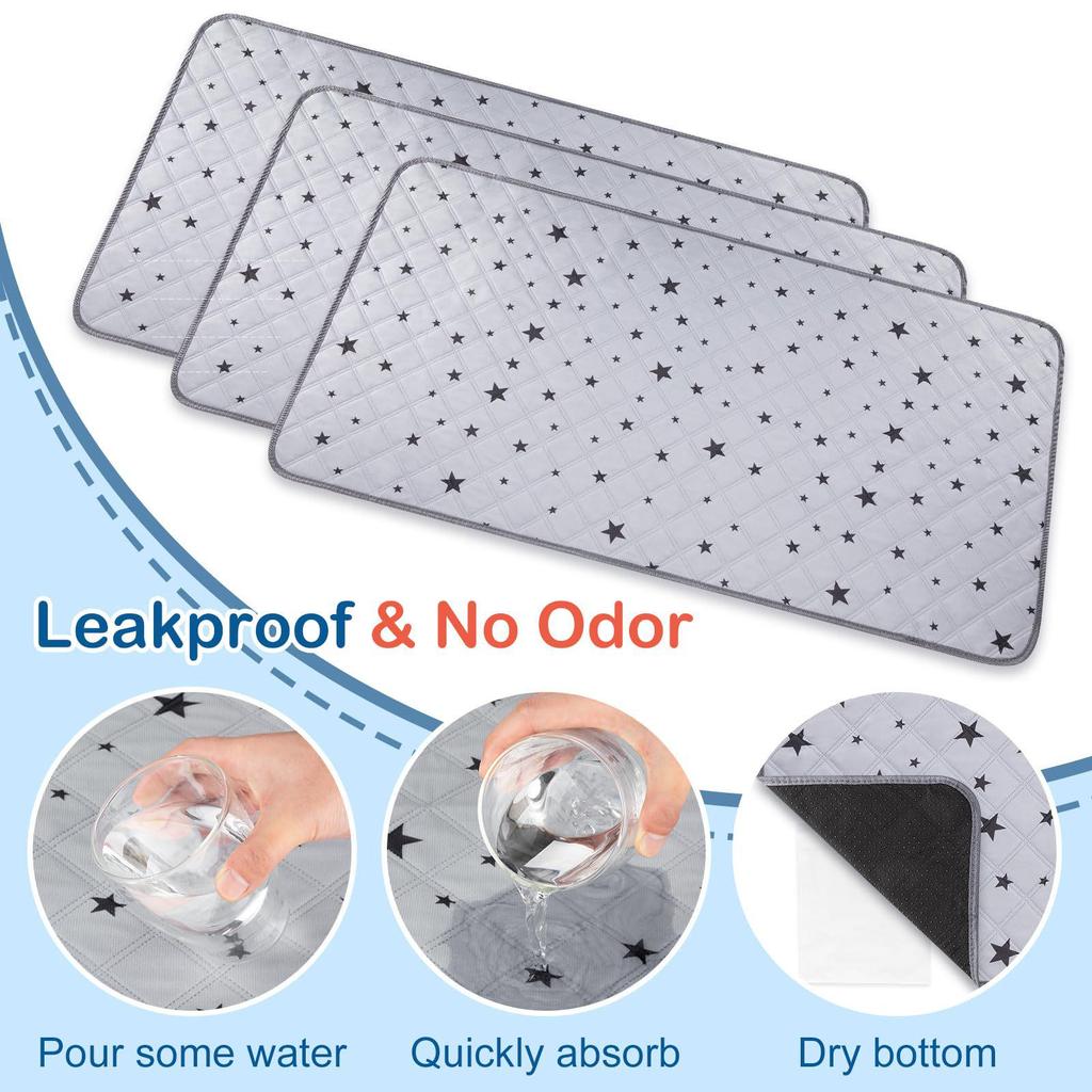 Doublure de cage pour cobaye à imprimé étoiles: Tapis d'urine absorbant, étanche, réutilisable et lavable