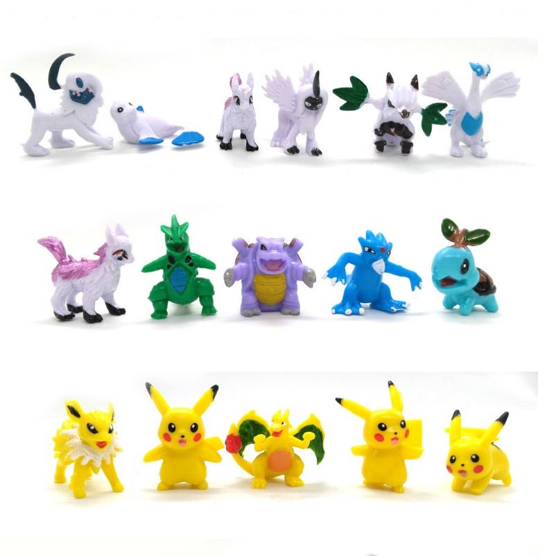 144pcs Pokemon Action Figures Collection Toy Anime Kids Toy Gift