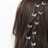 10-20 Pcs Mini Hollow Out Butterfly Design Sweet Hair Clip Retro Bangs Fixed Clip Decoration Hair Grasping For Women And Girls