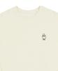 GRAVER [Unisex] Duck Flower Embroidered Smile Sweatshirt_Cream