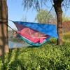 Portable Silver Coated Anti-UV Camping Hammock with Awning for 1-2 People