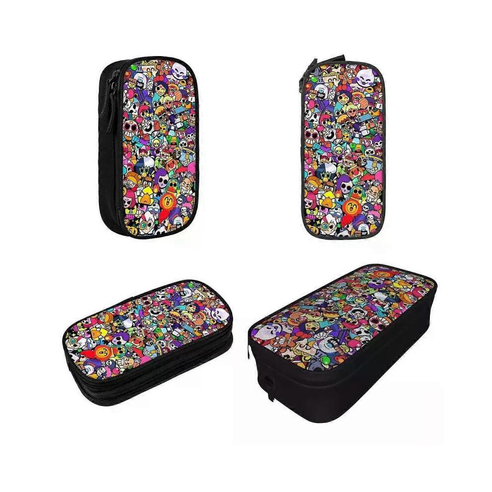 #lor1082 Jolie Trousse à Crayons Sac à Papeterie Boîte à Crayons pour Étudiant Grands Sacs de Rangement Papeterie à Fermeture Éclair pour Bureau