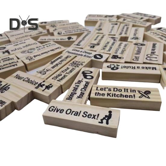 Dejting Klossar Torn Set Vuxna Utmaningar Stapelbart Byggklossar Set Klosstorn Staplingsspel för Par Dejtkväll