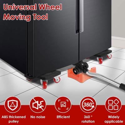 Furniture Moving Transport Roller Set Removal Lifting Moving Tool Set Wheel Bar Mover Moving Heavy Stuffs Device Hand Mover Tool