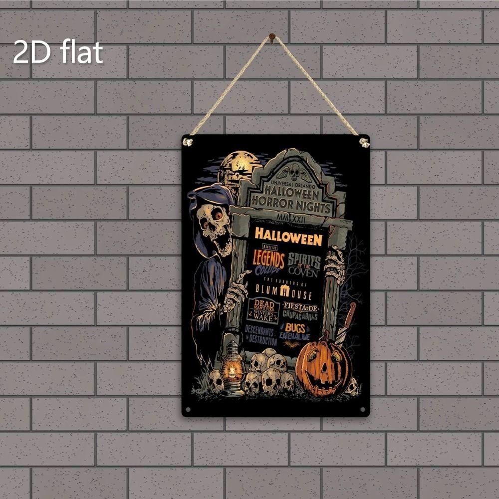 Metal Wall Sign Anime Horror Corpse Party Scene 20x30cm Decor