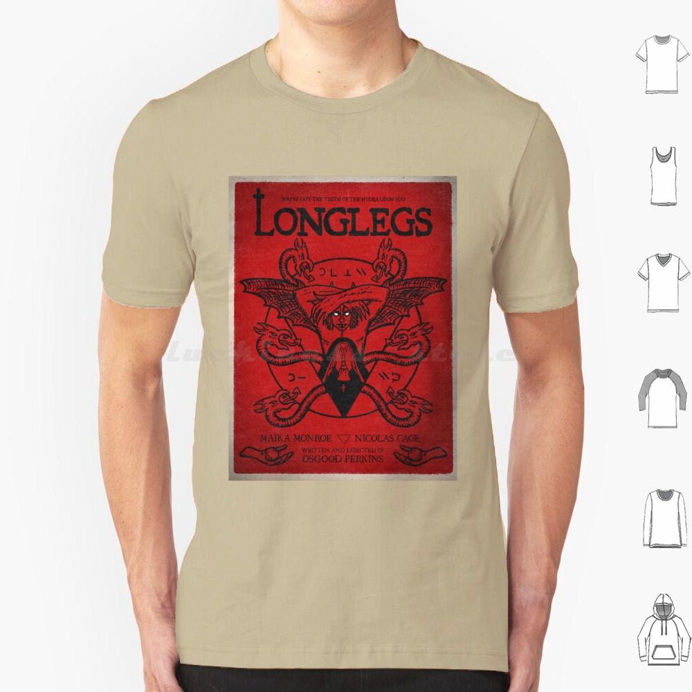 Longlegs Movie T Shirt Big Size 100 Cotton Longlegs Movie 2024 Movies Longlegs Nicolas Cage Saint Muad A24 I Saw The Tv Glow