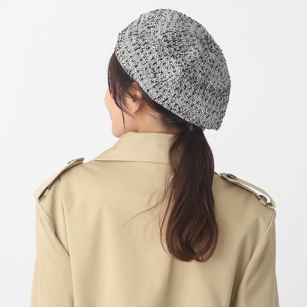 Moonbat Hat Beret Tweed Logo Embroidery Black [Paul & Joe] - Women's - - - 26-113-70207 -