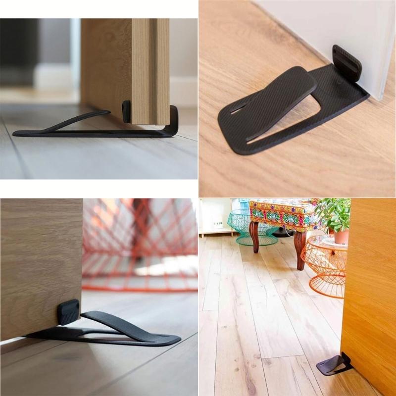Plastic Door Stoppers Home Door Rear Retainer Anticollision Doorstop Nonslip Door Stop Wedge Wall Protector Door Holder