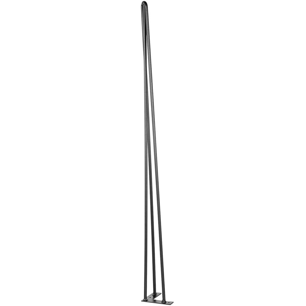 Hairpin Table Legs 36" Black Set of 4 Desk Legs 880lbs Load Capacity (Each 220lbs) Hairpin Desk Legs 3 Rods for Bench Desk Dining End Table Chairs
