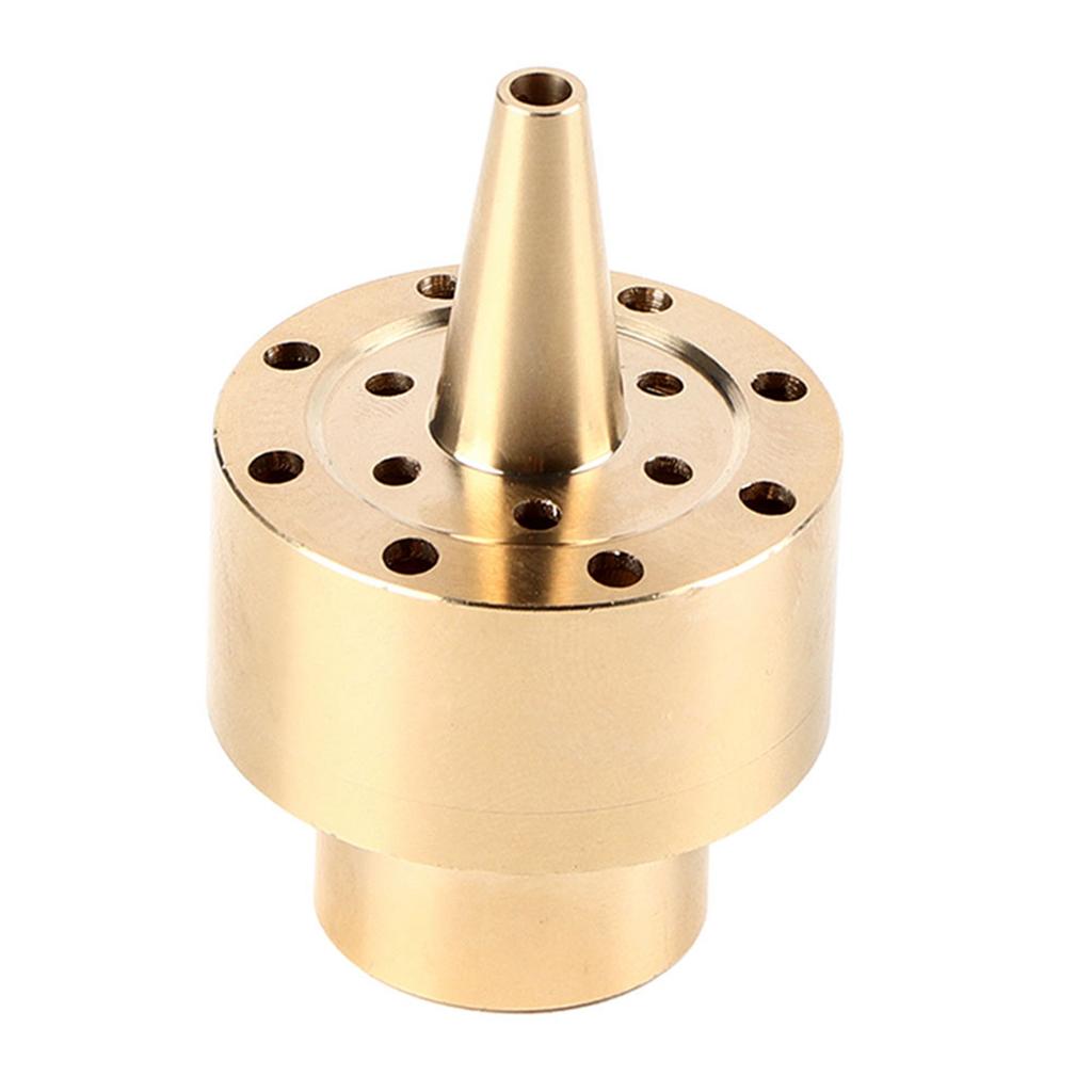1 4    1 2    3 4  Brass Column Garden Pond Fountain Water Nozzle Sprinkler Spray Head Gold
