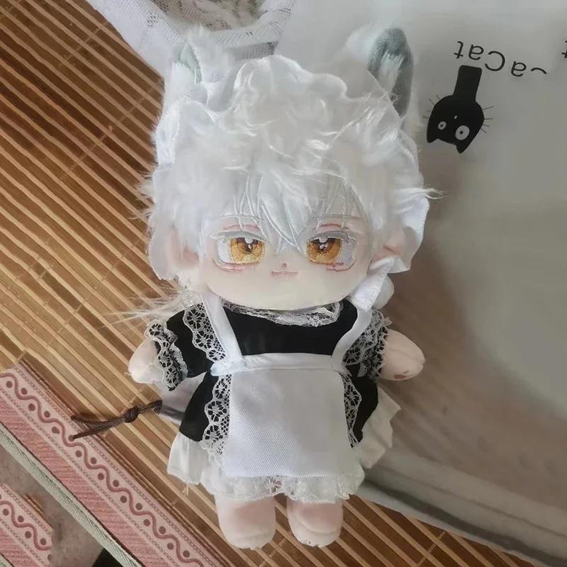 TOUKEN RANBU Tsurumaru Kuninaga 20cm Cotton Doll Handsome Boy Plush Dress UP Puppet Xmas Gift Animation Gift for Children Adults