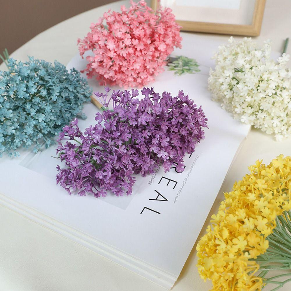 Biegsame Stiele Simulationsblume Schleierkraut Kunstblume Künstlicher Blumenast Foto Requisiten