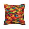 Față de pernă cu model ursuleți gumoși Dulce Colorată Candy Confortabilă Husa Pernă Pentru Canapea Living Retro Trendy Fețe de Pernă