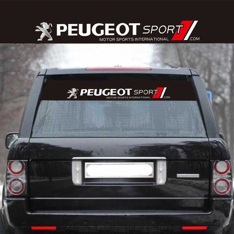 Car Front Rear Windshield Decoration Sticker For Peugeot 208 3008 308 2008 207 107 508 607 106 406 407 307 206 301 408 5008 4008 6RQ