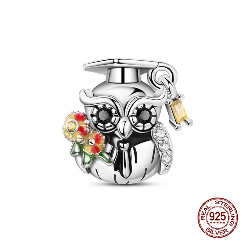 Originale Eulenperlen, 100 % Kupfer, Glückskatzen-Elefanten-Anhänger, passend für Originalarmbänder, DIY-Schmuckherstellung, Geschenk für Frauen