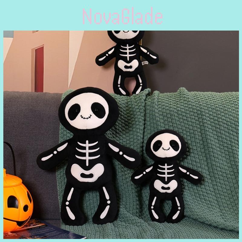 Funny Halloween Skull Bob Plush Toy For Boys Cute Doll Gift Birthday Present