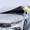 UGSHY Car Half Car Cover Sunshade, Windshield Hood Front Window All- Frostproof Car Cloth, Outdoor Foldable Protective Co