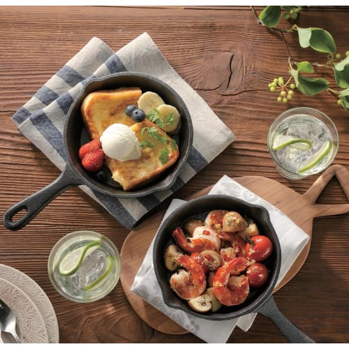 Utsumi Sangyo Handy Two-Handed Skillet, Induction Compatible, Approx. 15cm (Recipe Included)