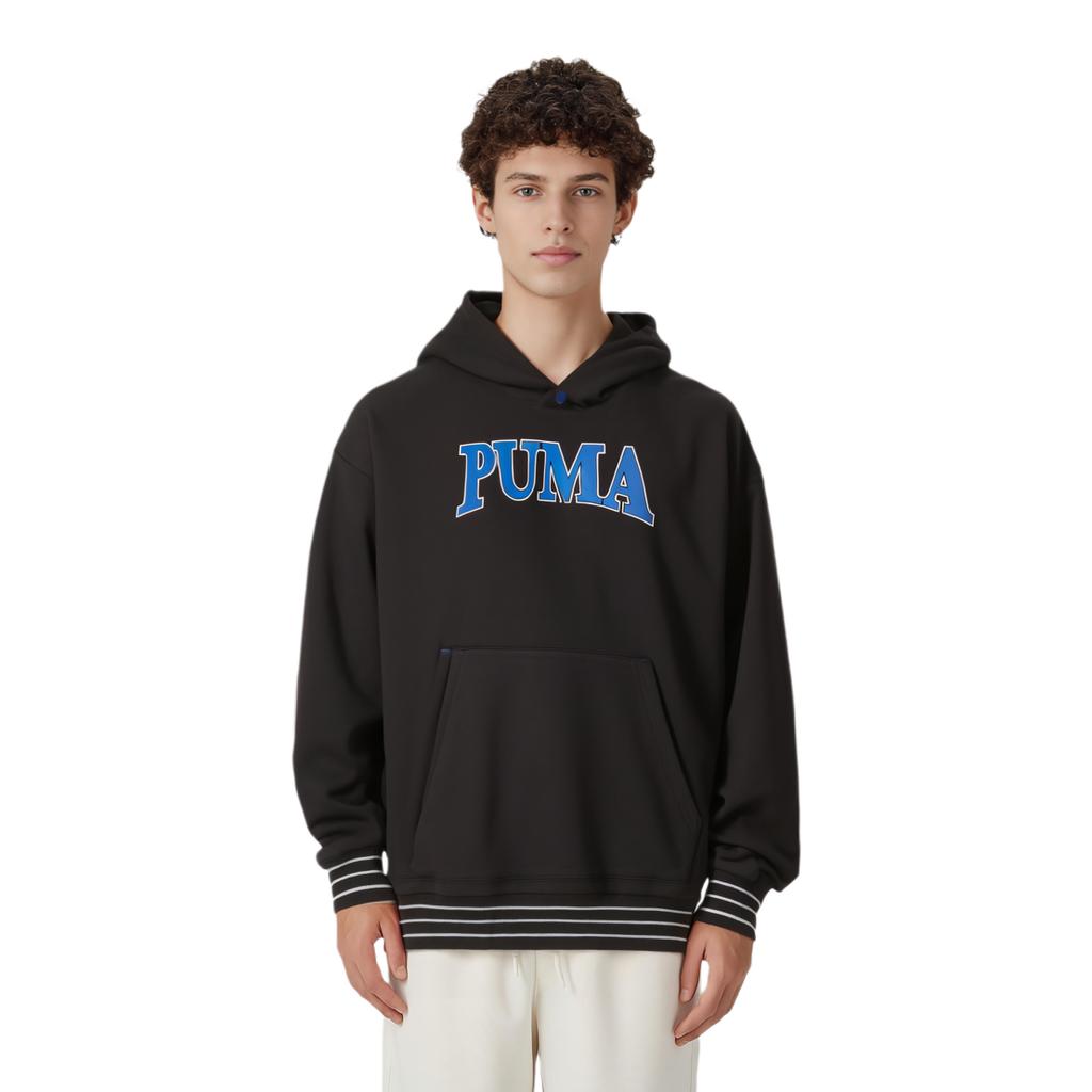 Puma Letter Print Hooded Casual Long Sleeve American Sweatshirt Unisex Sweatshirt Black 682921-01