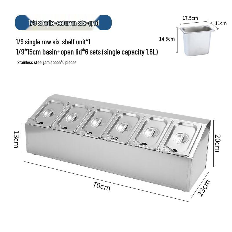 Andytai Stainless Steel Condiment Organizer