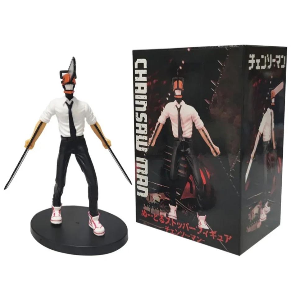 Figura de anime chainsaw man power denji figura de acción pvc chainsaw man power estatuilla pvc modelo de colección para adultos muñeca juguete