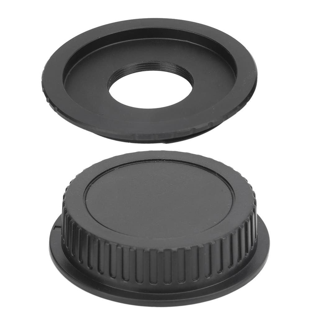 For CEOS Lens Adaptor Ring with Back Cap for C Mount Lens to for Canon EF EFS Camera