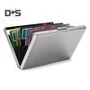 Slim Card Holder Holds Up To 10 Cards Stainless Steel Portable RFID Blocking Protects Privacy Card Wallet Lightweight Card Organizer