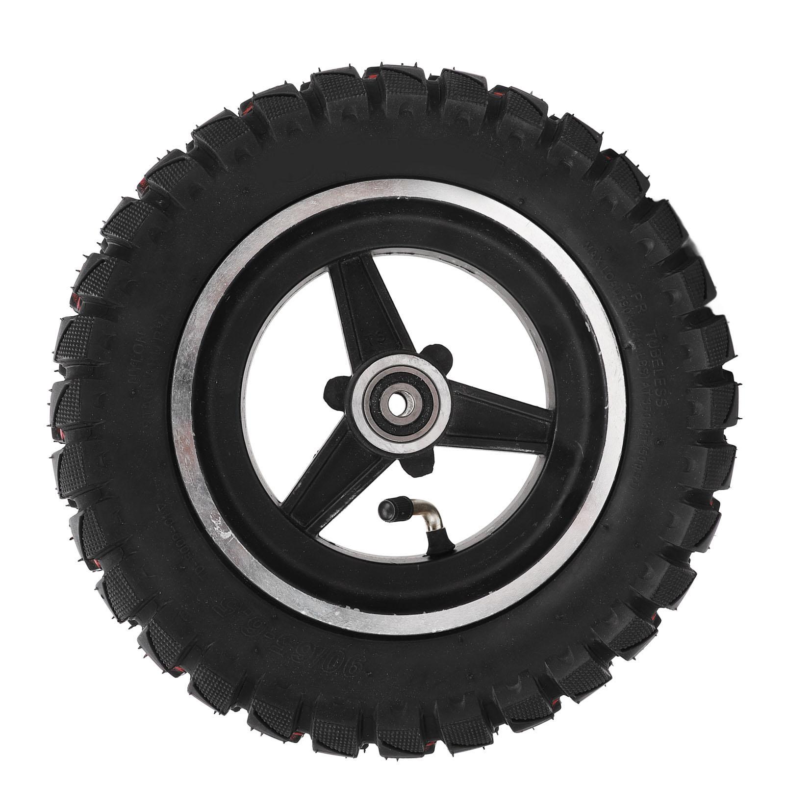 Neoglint 6.5 Inch Tire With Rim 90 65‑6.5 Increased Traction Stable Performance Tire Wheel Replacement For Mini Motorcycle