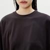 LESS 2025 Spring Cotton Loose Fit Round Neck Short Sleeve T-Shirt