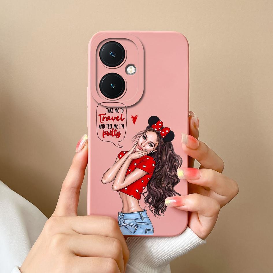 Telefonskal till Vivo X90 Pro V29 Lite Y36 Y27 Y17S Y78+ Högkvalitativt Mode Cool Girl Pojke Skärmskydd Bumper Silikon Mjukt skal till Vivo Capa
