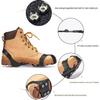 Outdoor 10-Tooth Ice Cleats - Anti-Slip Snow Shoe Covers with 10 Spikes for Skiing, Wear-Resistant for Ice and Snow Surfaces