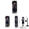 Wednesday Addams 9 Zoll PVC-Puppe mit Schuluniform und dunklem Stil Dekor