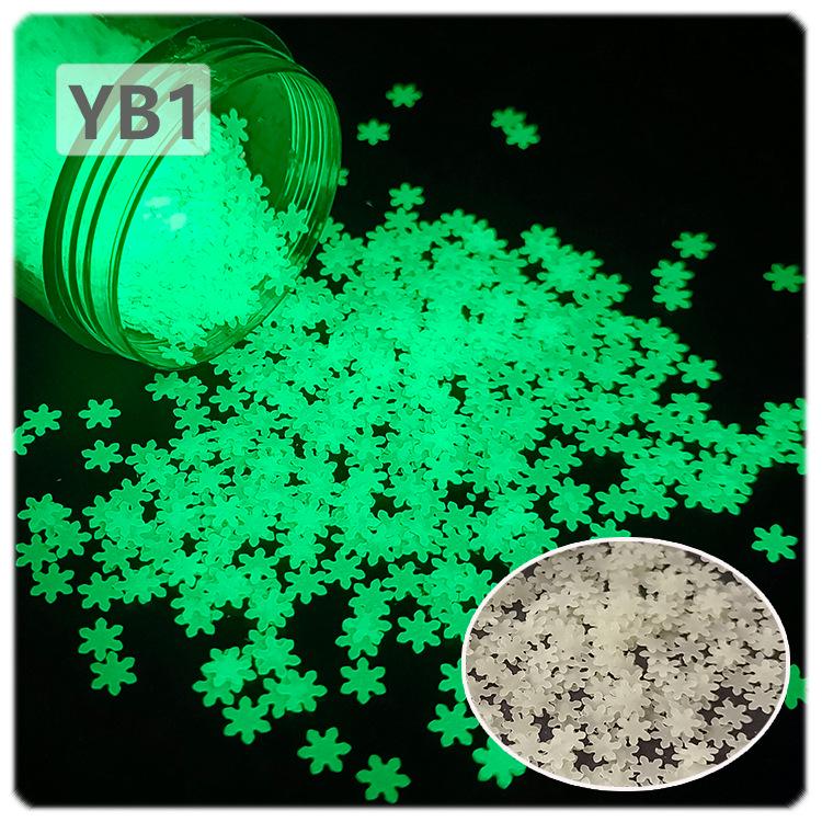 

YALEDUO Светящиеся пайетки-снежинки 5 мм для поделок своими руками, науки и образования и нейл-арта 20g/bag