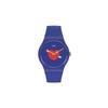 Quartz Couple Watch Gift Box Mens Watch 41Mm Blue Dial Bio-Based Material Case Silicone Strap Men Watches SO29Z701