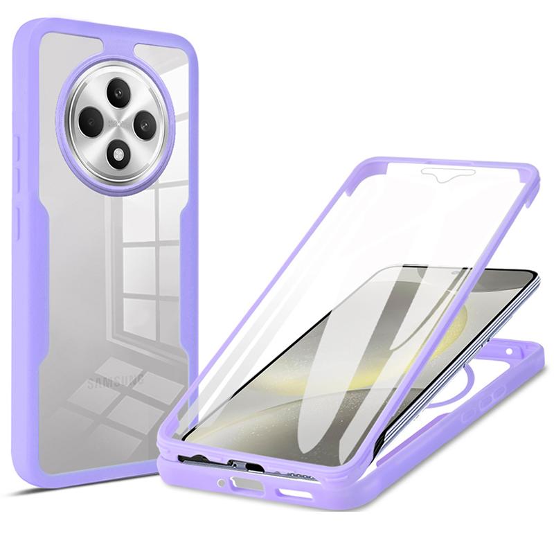 Phone Case for OPPO Reno 12F / Reno12 F 360 Full Protection Shockproof Anti-drop Bumper Cover