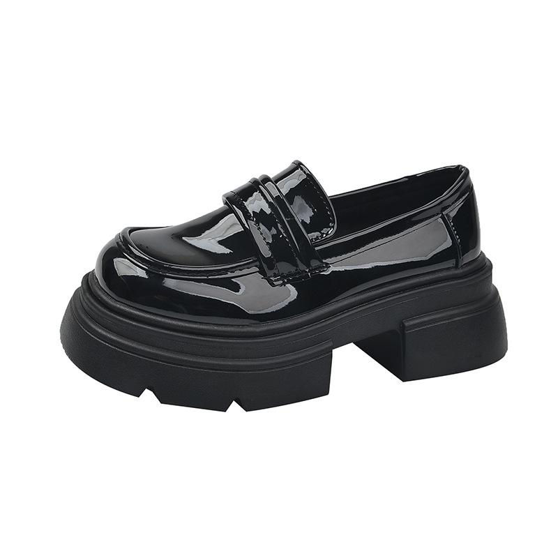 [Zhao Ruth of the Same Style] Platform-soled Loafers for Women's 2025 Spring Festival New Single Shoes with Height Increase 