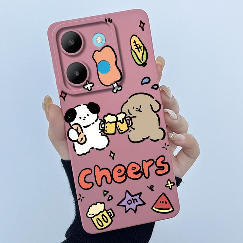 For Infinix Smart 7 Plus X6517 Phone Case Smart 7Plus Soft Silicone Coque Sweet Lovely Funny Cool Printing Protective Back Cover