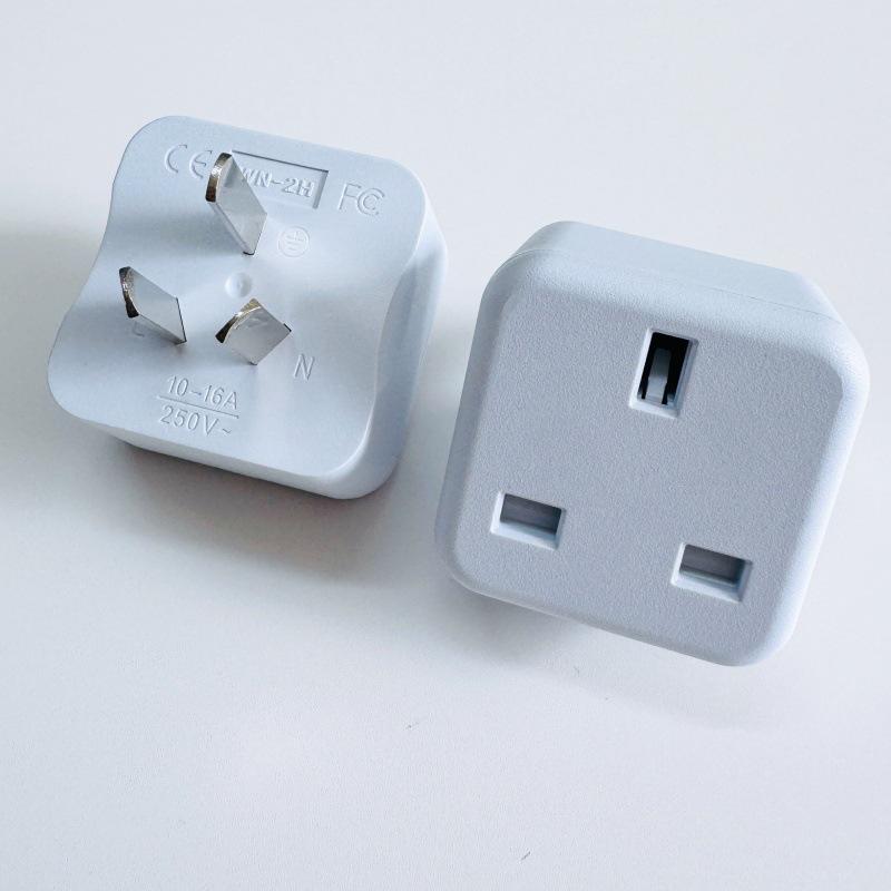 Apple UK to China 10A Plug Adapter: Hong Kong to Mainland socket converter